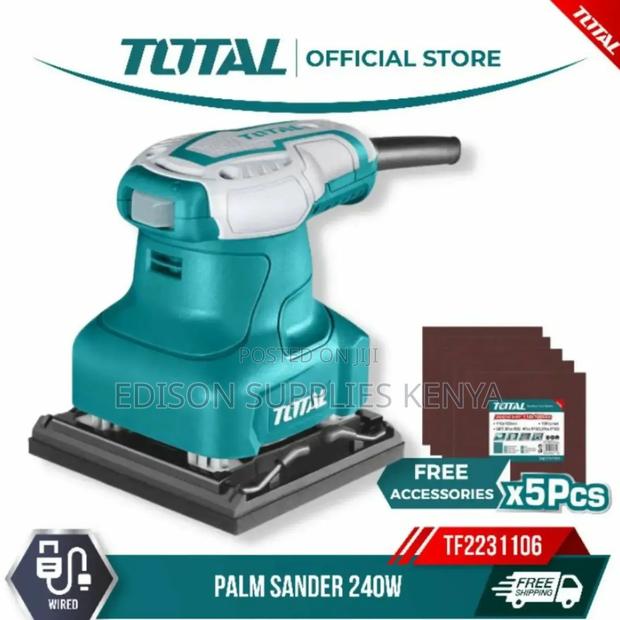 Palm Sander Total Mouse Detail Palm Sander 240 Watts