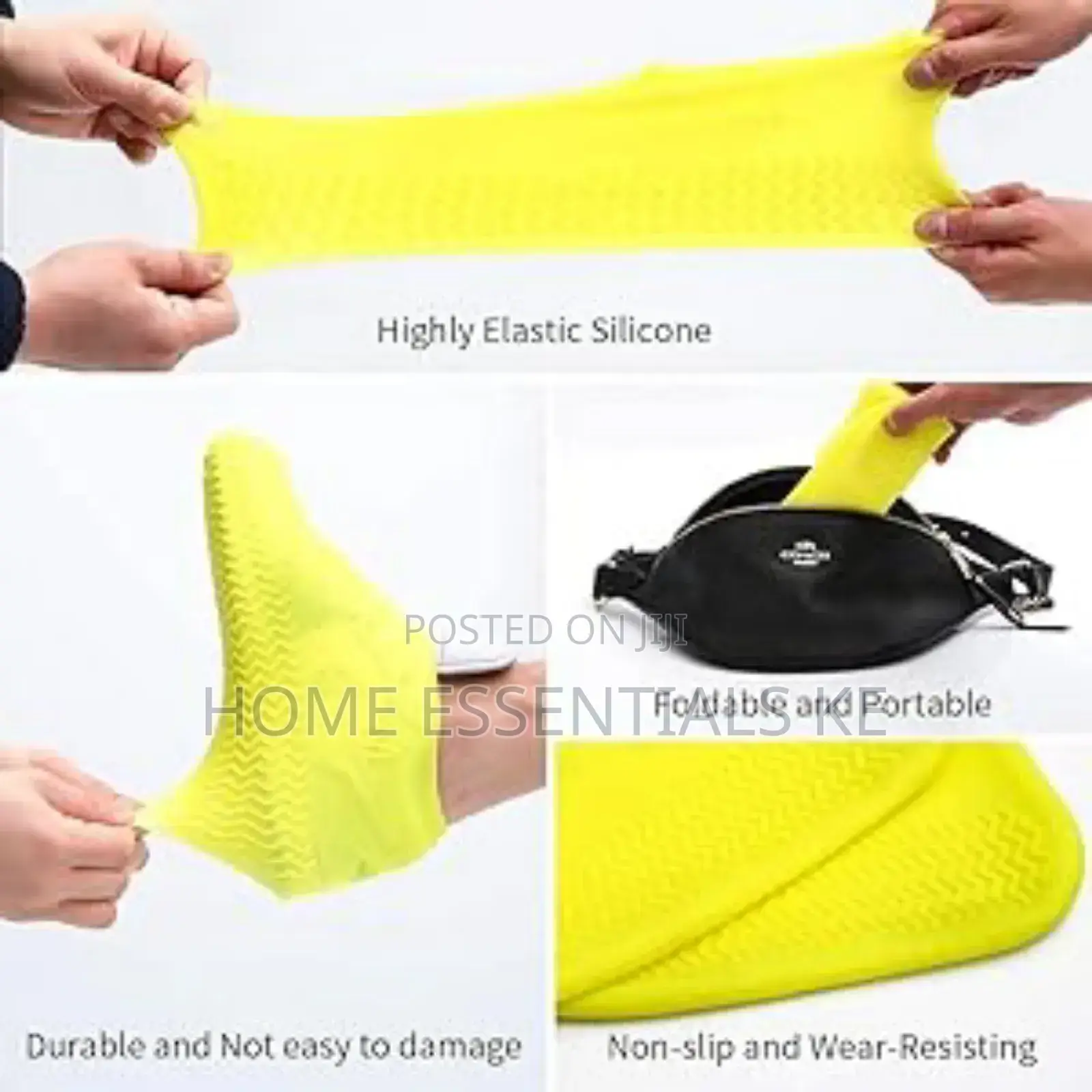 Antislip Waterproof Silicone Shoe Cover -Size M L