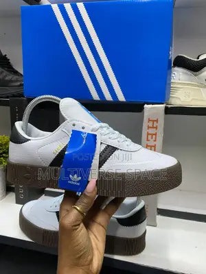 Adidas Samba White Black Double Sole