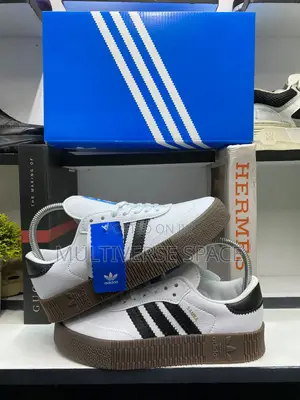 Adidas Samba White Black Double Sole
