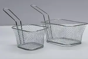 Fries Fry Baskets Stainless Steel- Big16by24cm*