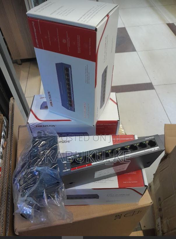 Hikvision 8 Ports 100mbps Unmanaged Poe Switch