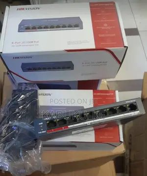 Hikvision DS-3E0109P-E/M(B) 8-Port Poe Switch Brand New