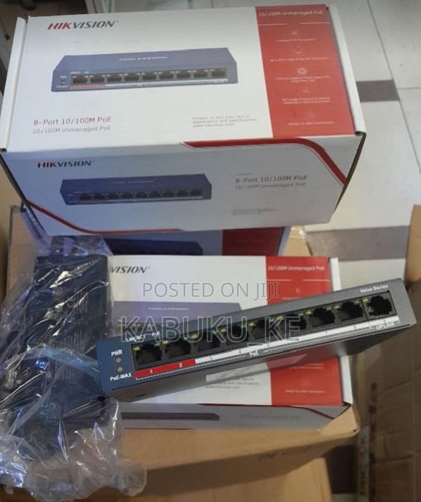 Hikvision DS-3E0109P-E/M(B) 8-Port Poe Switch Brand New