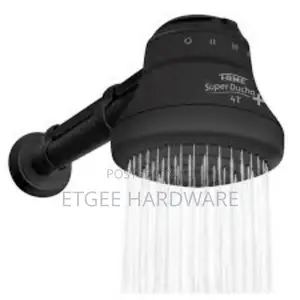 Fame Instant Shower Black With Shower Arm