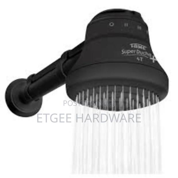 Fame Instant Shower Black With Shower Arm