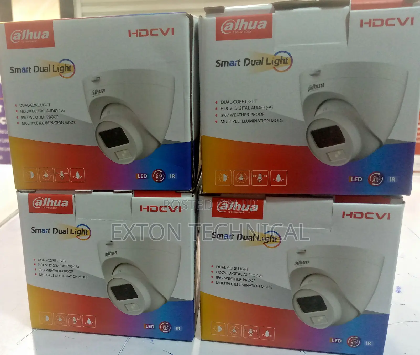 2mp Dahua Smart Hybrid Light Audio Fixed Turret Dome Camera