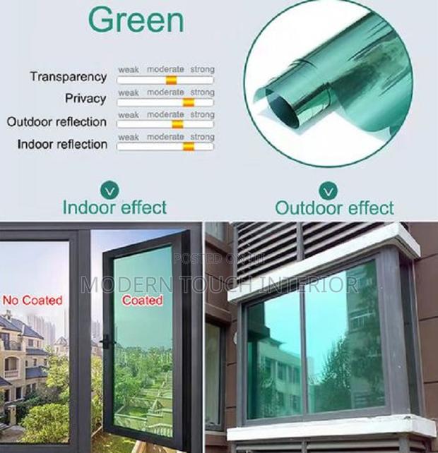 Green One-Way Reflective Film