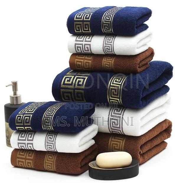 3pcs/Set Cotton Bath Towel - main view