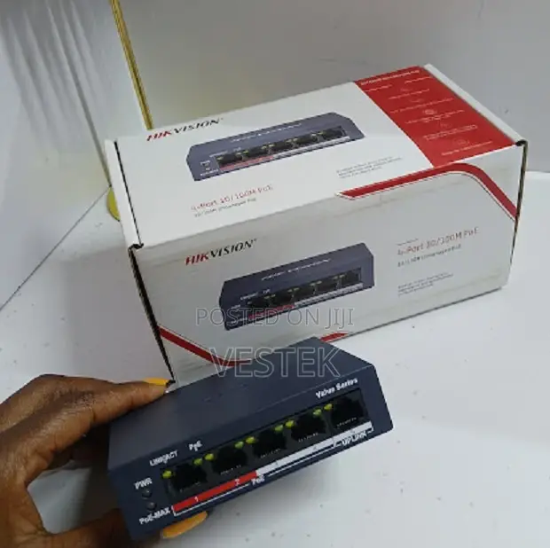 Hikvision 4-Ports 100mbps Switch Full POE Switch