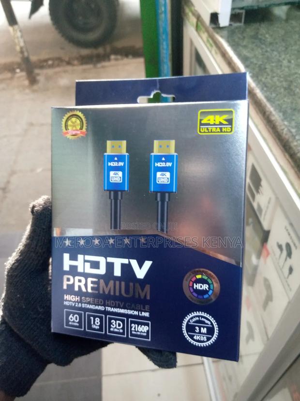 3mtrs HDMI to HDMI Cable Black High Quality - thumbnail 3