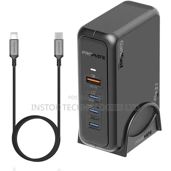 Promate Ganport-140w Ganfast Charging Station 140W