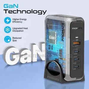 Promate Ganport-140w Ganfast Charging Station 140W