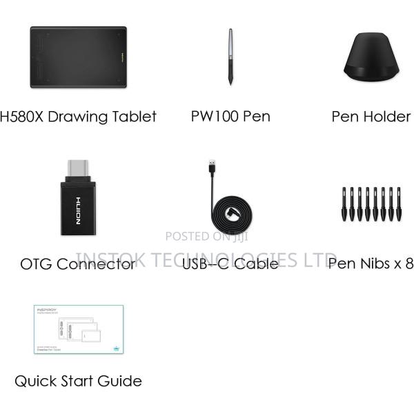 Huion Inspiroy H580X Graphics Drawing Tablet - thumbnail 2