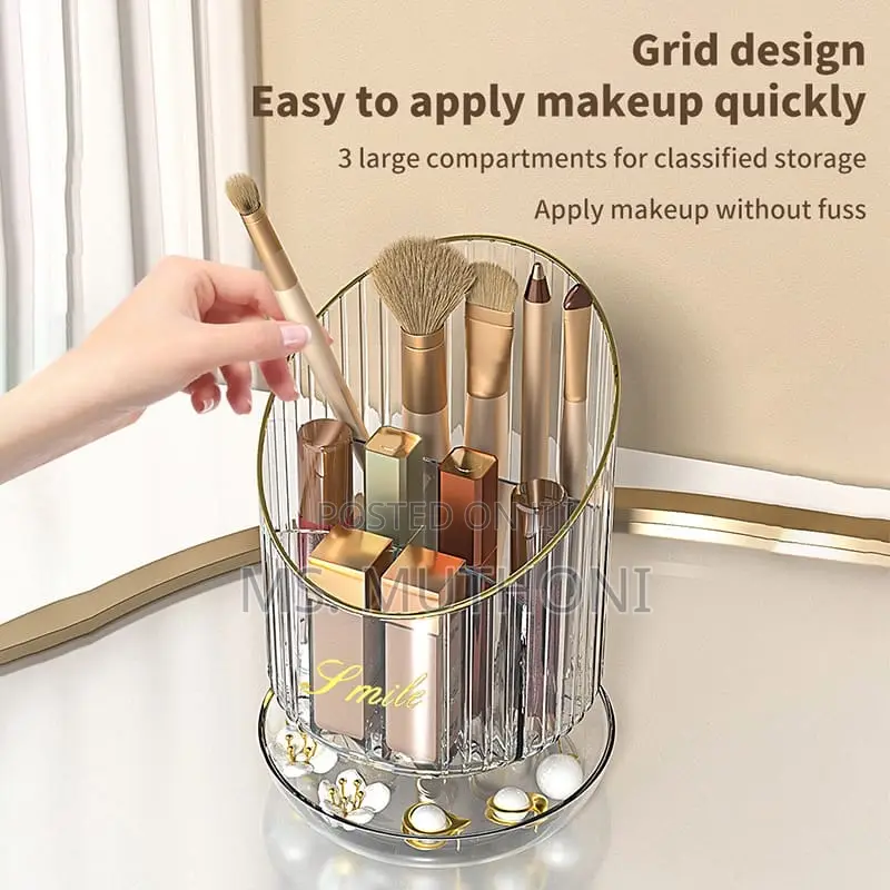 360° Rotating Makeup Brush Holder*