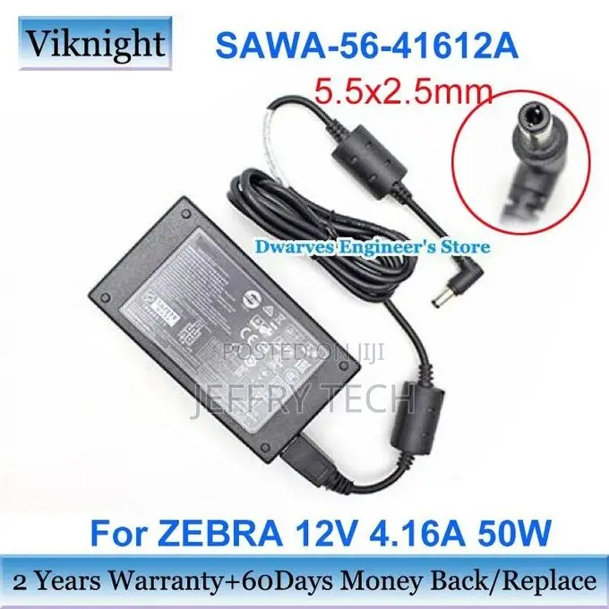 A~56~41612A AC Adapter Power Supply 12V 4.16A 50W Pwr~Bga12v