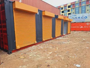 40ft Container With 5 Stalls- Floor Tiled Up