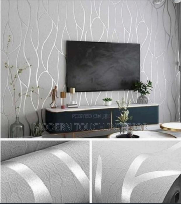 Grey Patterned Wallpaper