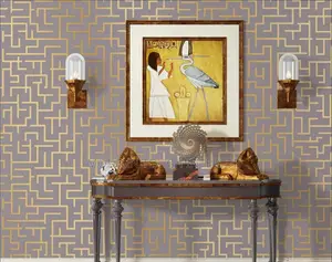 Brown Metallic Wallpaper