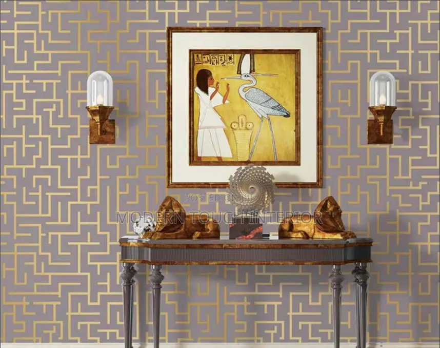 Brown Metallic Wallpaper