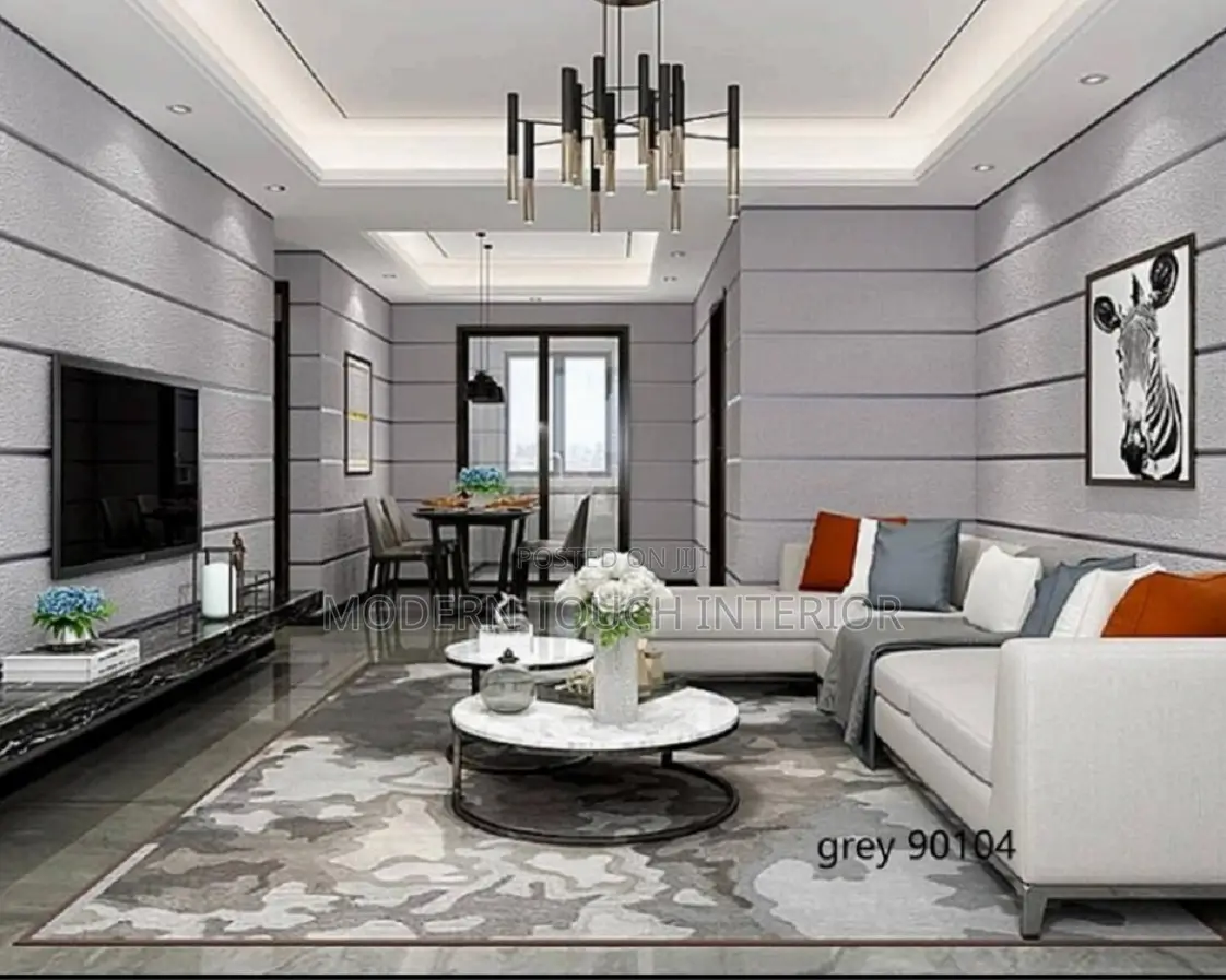 Embossed Lined Wallpaper