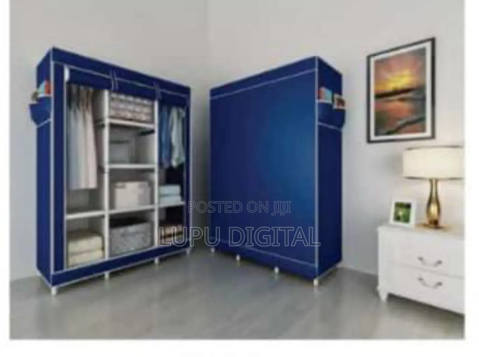 Original 3 Column Metallic Portable Wardrobes