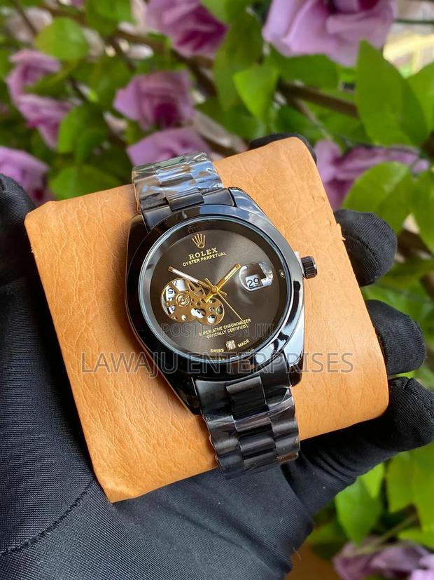 Black Gents Rolex Watch - main view