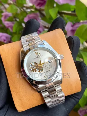 Silver Rolex Gents Watch