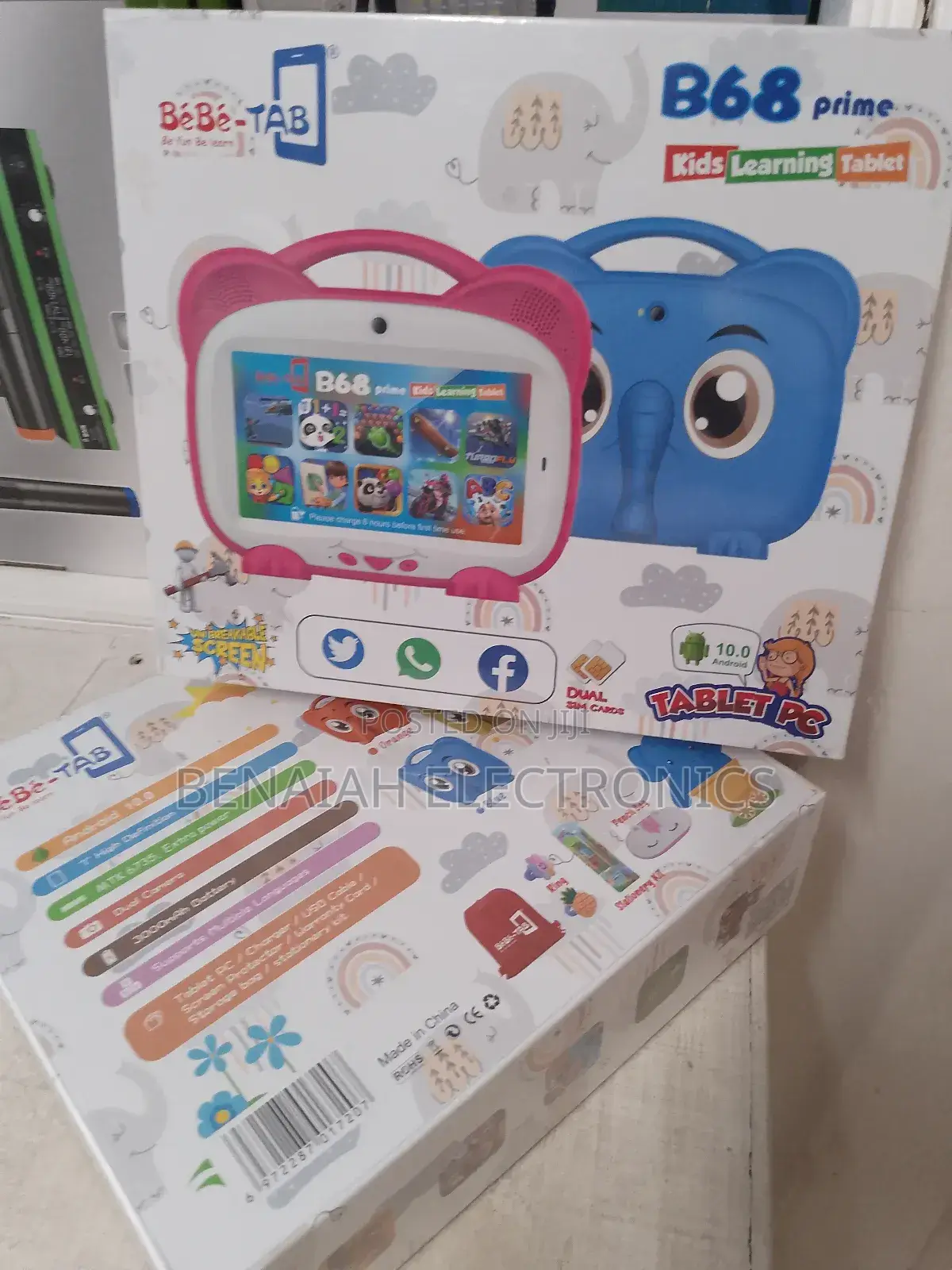 Kids Tablet B68.(Dual Sim)