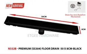 Floor Drain Black 50cm