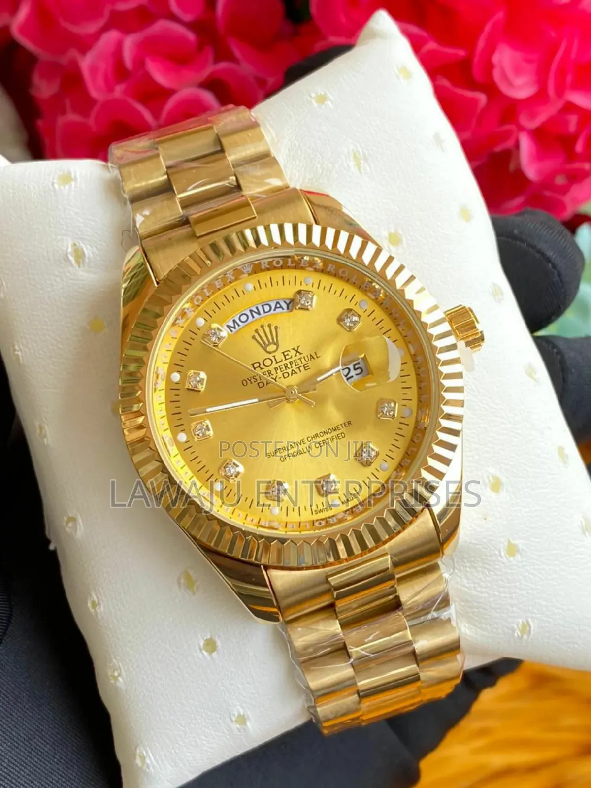Gold Rolex Gents Watch With Perpetual Calendar
