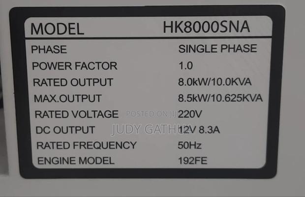 Diesel Generator 8.5kva With Starter - thumbnail 2
