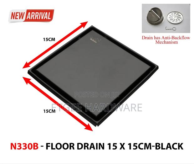 Black Floor Drain 30B