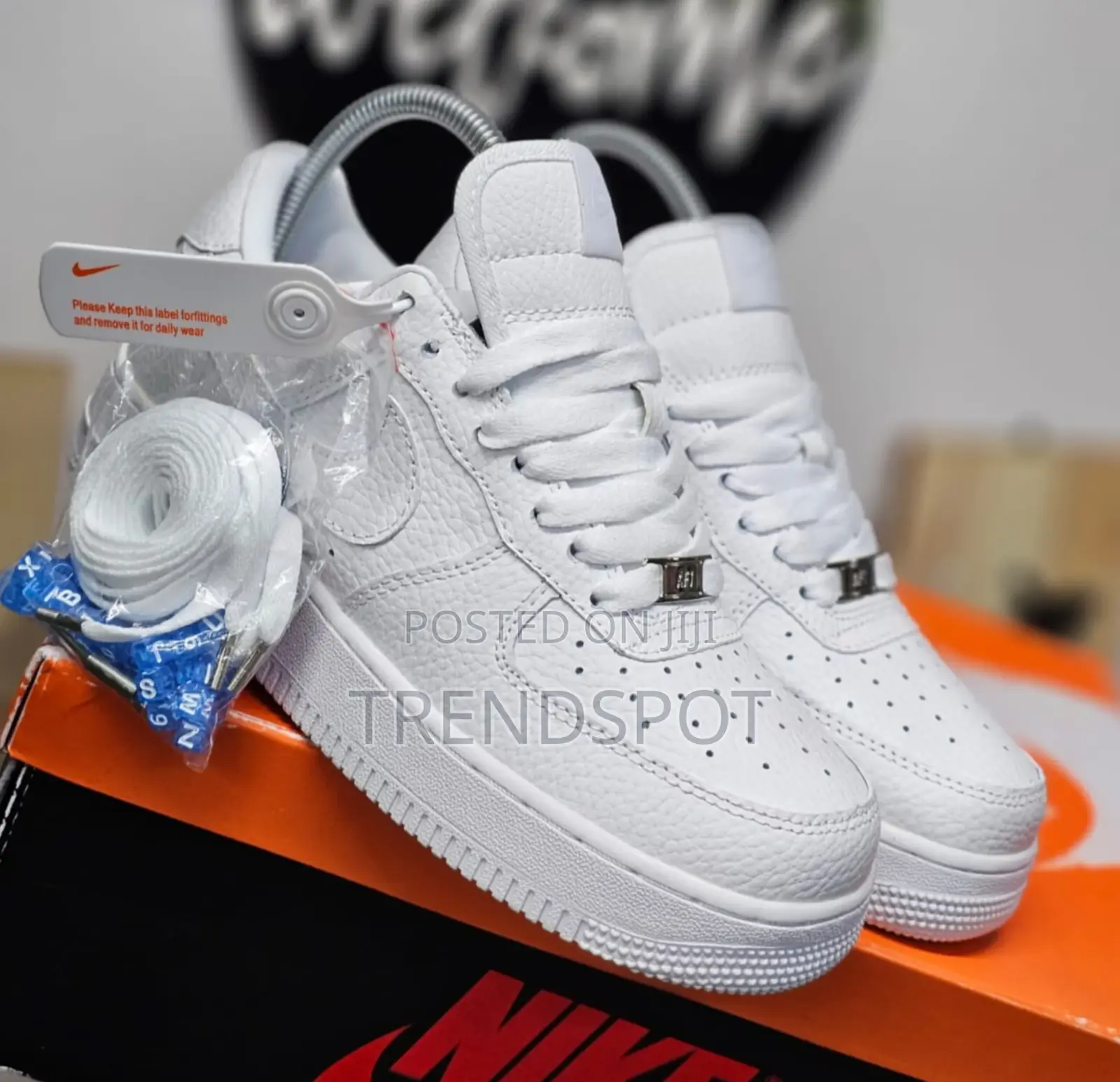 1st Leather Pure Airforce White