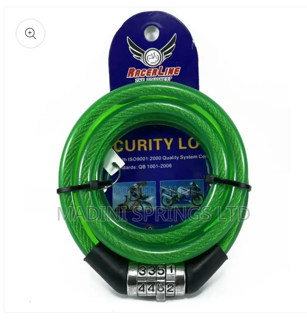 Mountain Bike Anti-theft Spiral Cable Lock(600x12mm)
