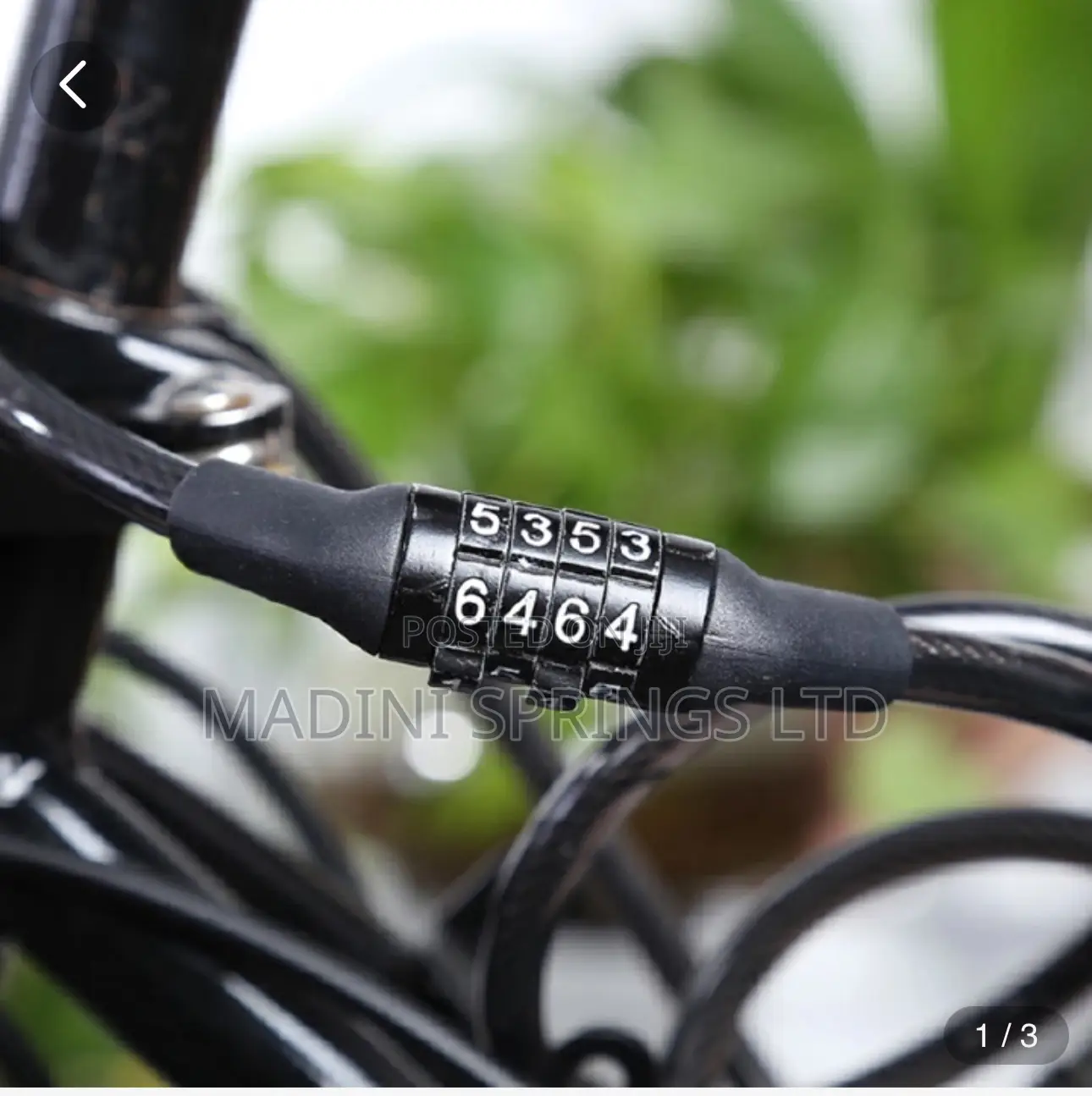 Mountain Bike Anti-theft Spiral Cable Lock(600x12mm)