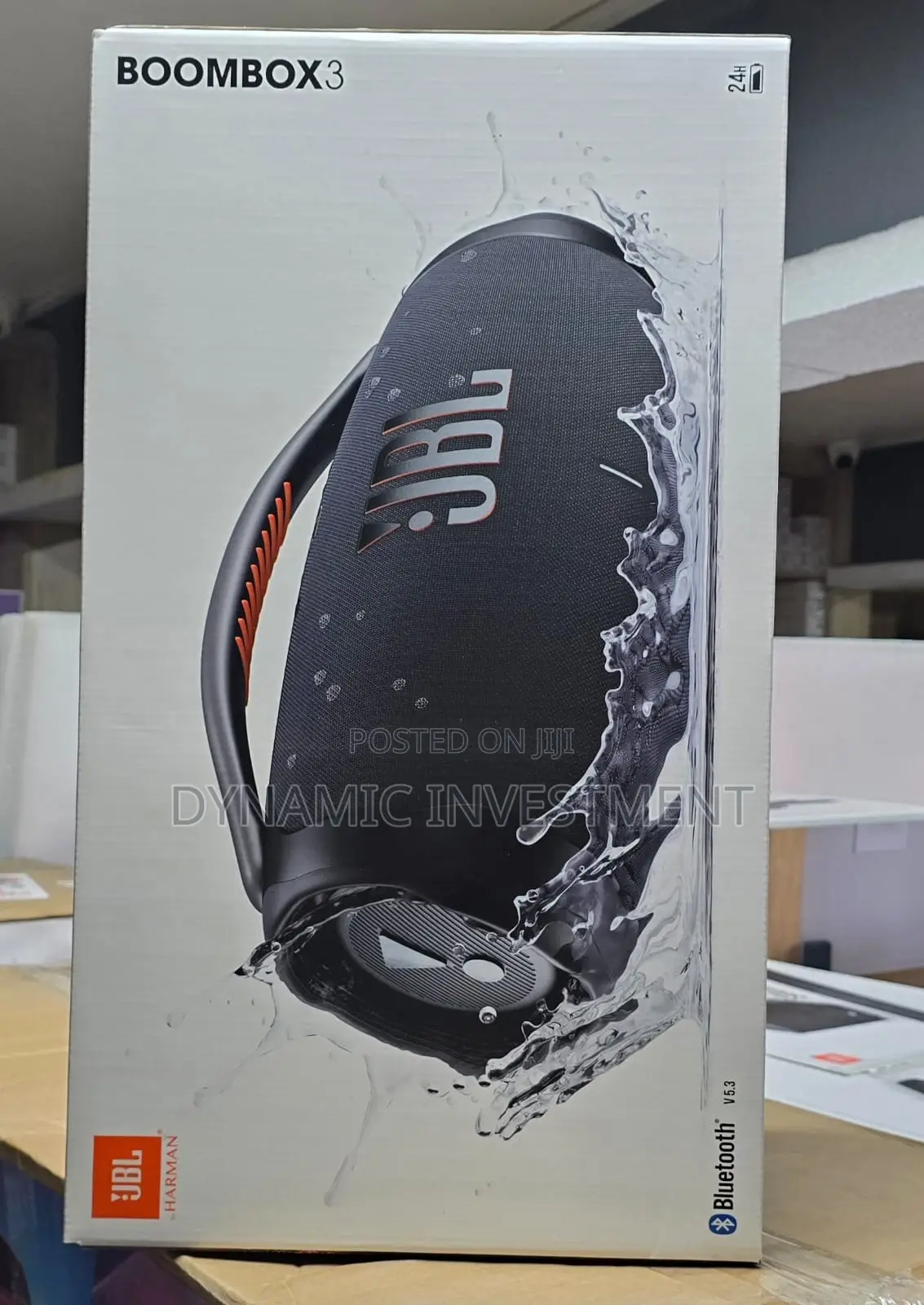 JBL Boombox 3 Portable Bluetooth Speaker 24H Playtime
