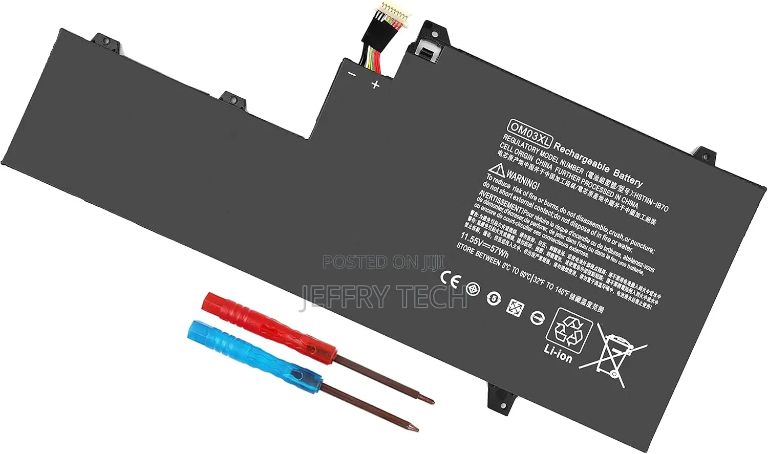 Om03xl Battery for HP Elitebook X360 1030 G2 1gy31pa 1ux08pa