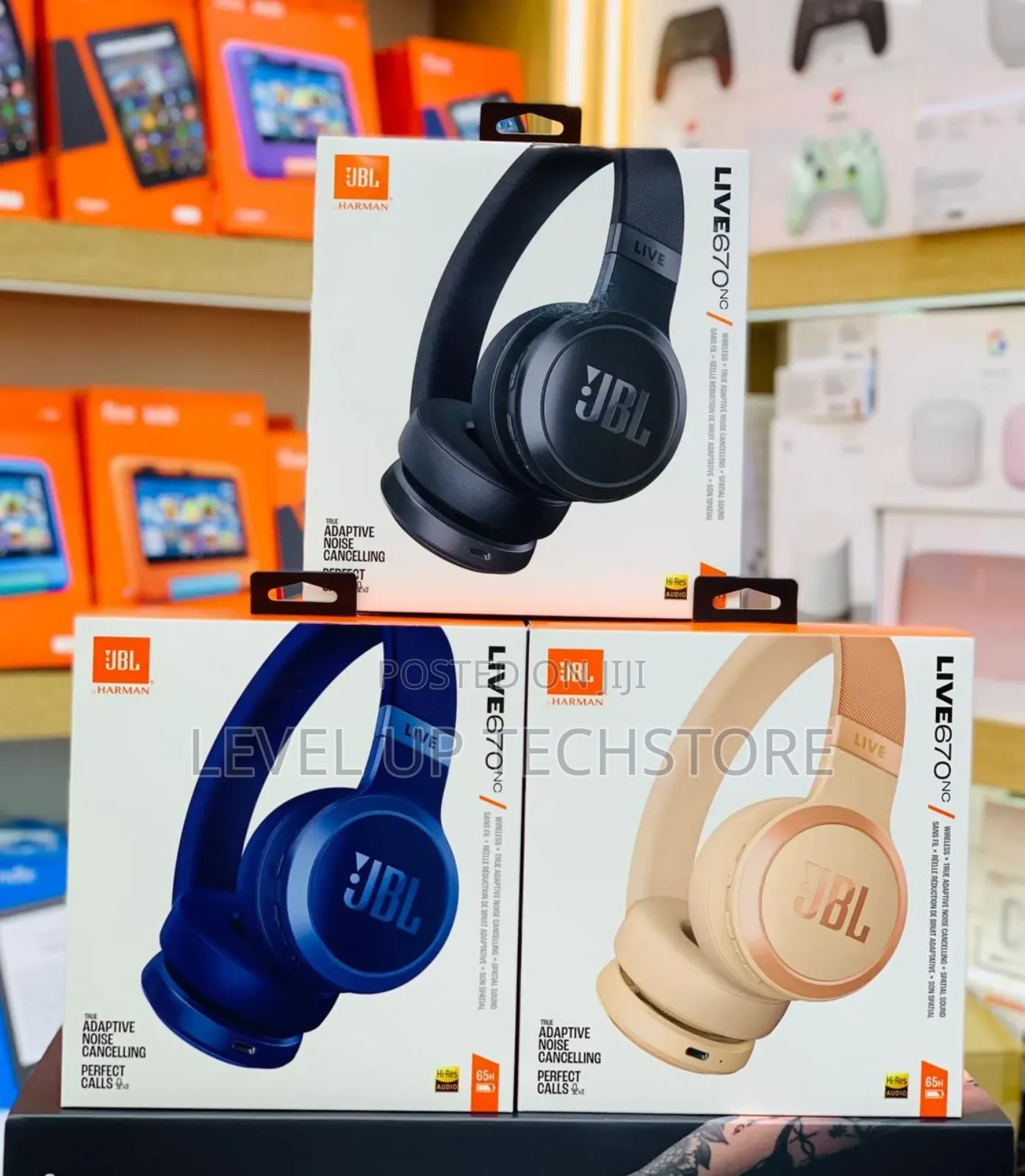 JBL Live 670nc Wireless on Ear Headphones - New