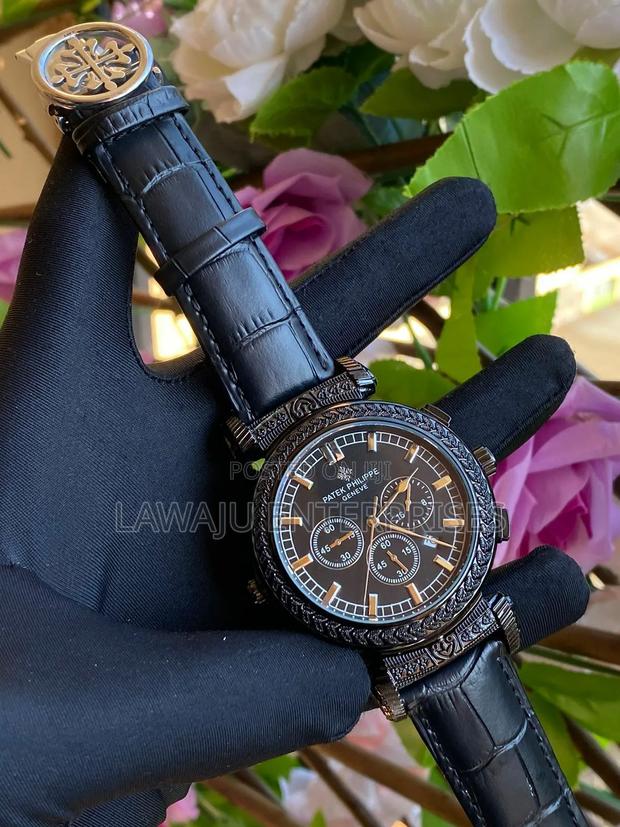 Black Double Sided Patek Gents Watch