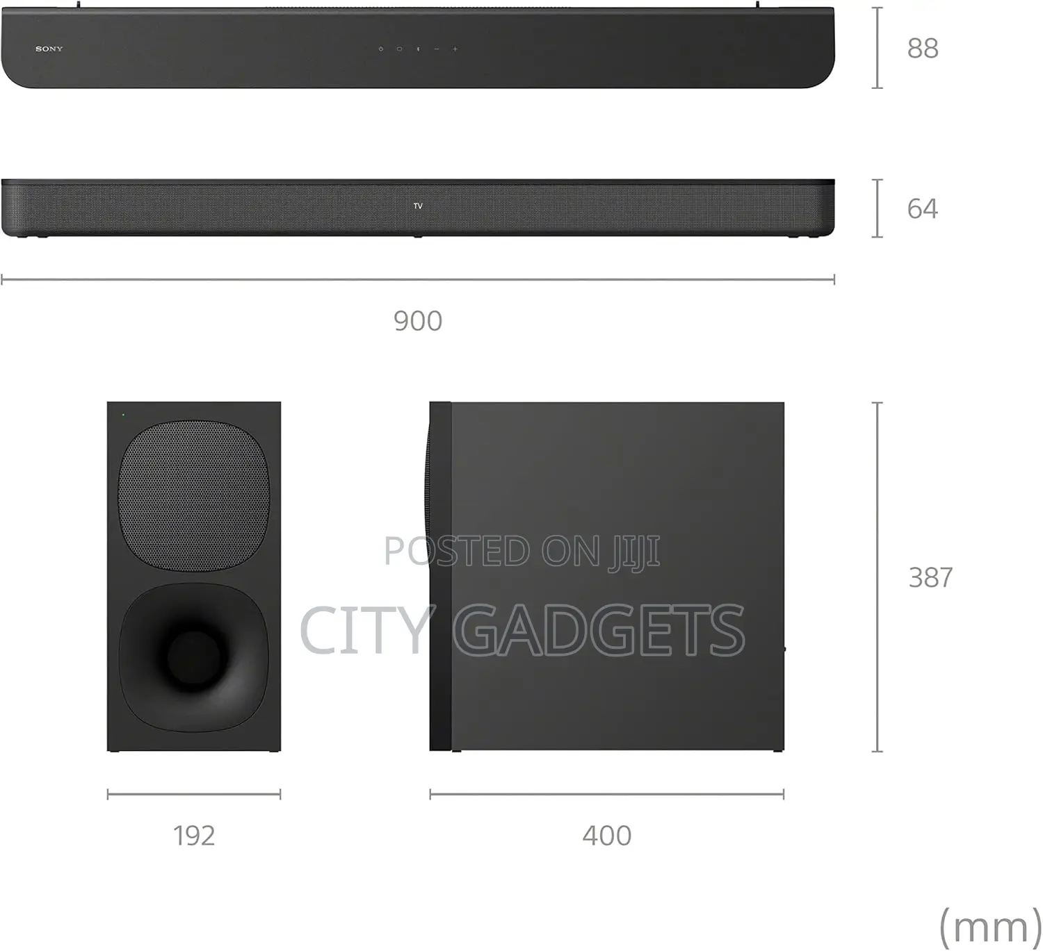 Sony HT-S400 2.1ch Soundbar With Powerful Wireless Subwoofer