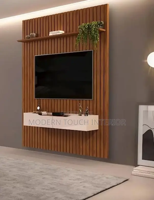 Decorate With Brown Fluted Wallpanels