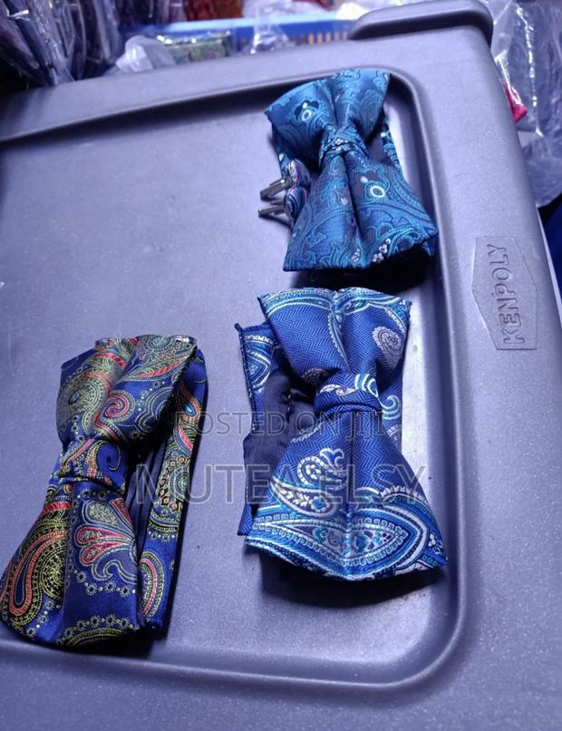 Blue,White Yellow Vintage Bowtie Sets - main view