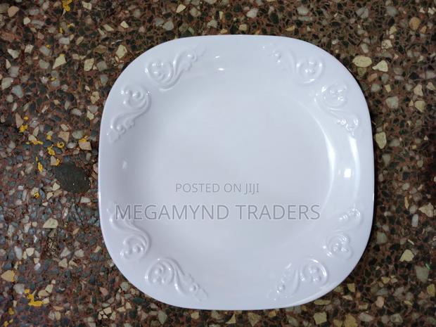 6pc Melamine Plates/White Plates - thumbnail 3