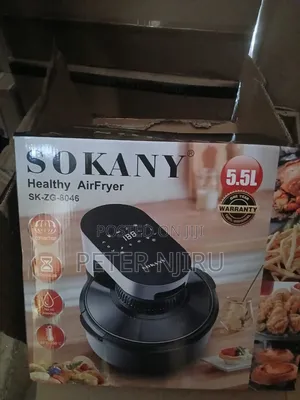 New Model Sokany Air Fryer 5.5 LTRS at KSH 6500 Whosale Pric