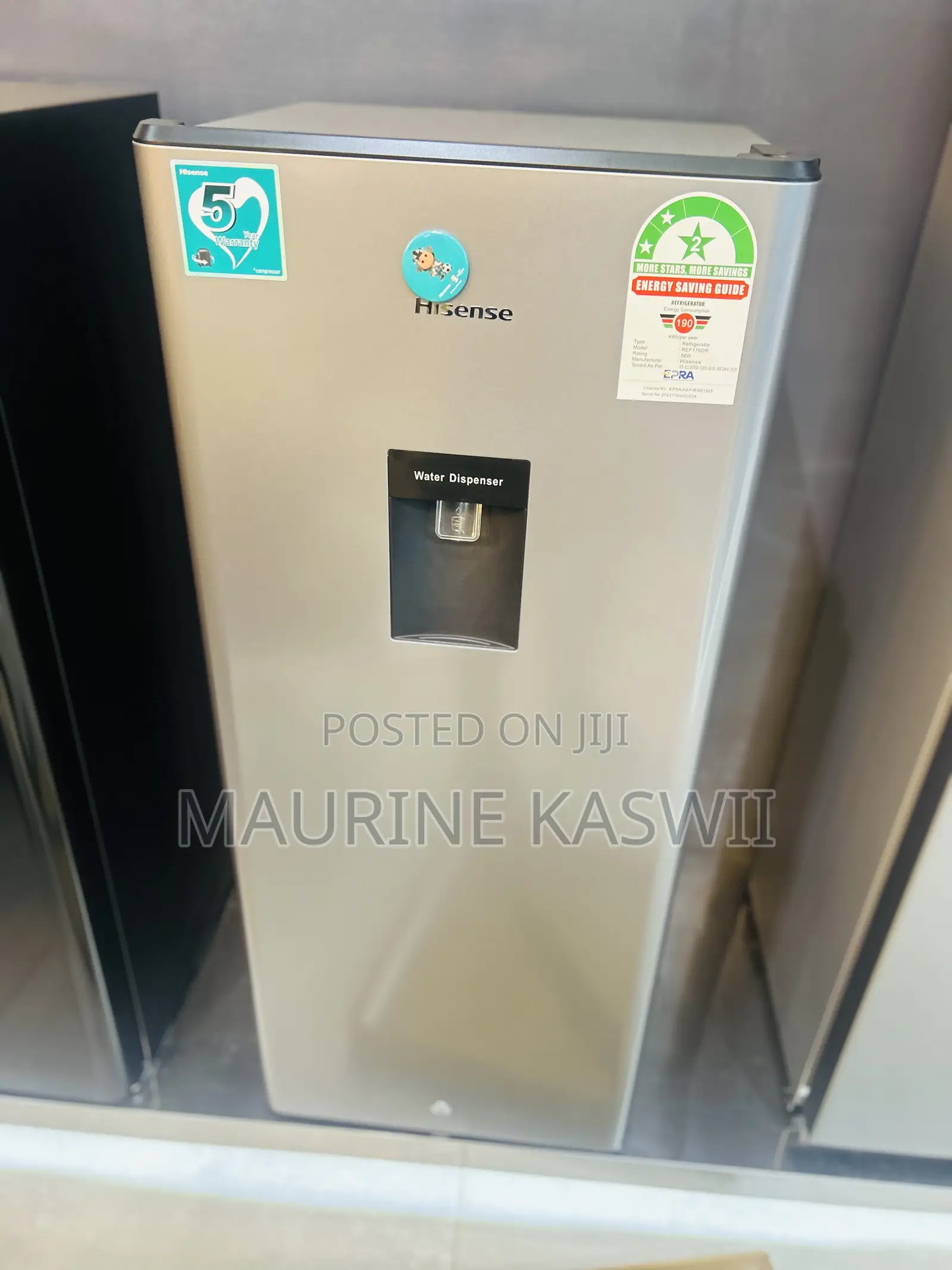 Hisense Fridge 176l With Water Dispenser