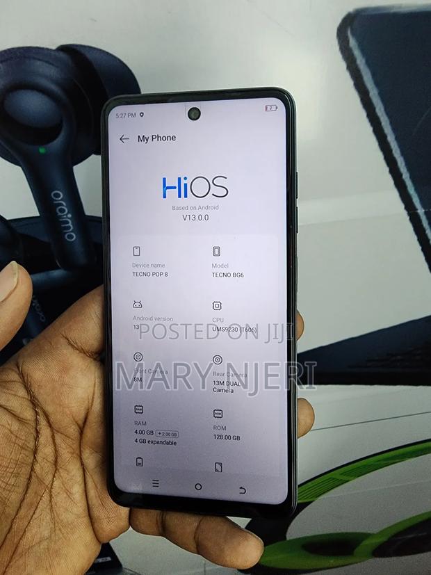 Tecno Pop 8 128 GB Green - thumbnail 3