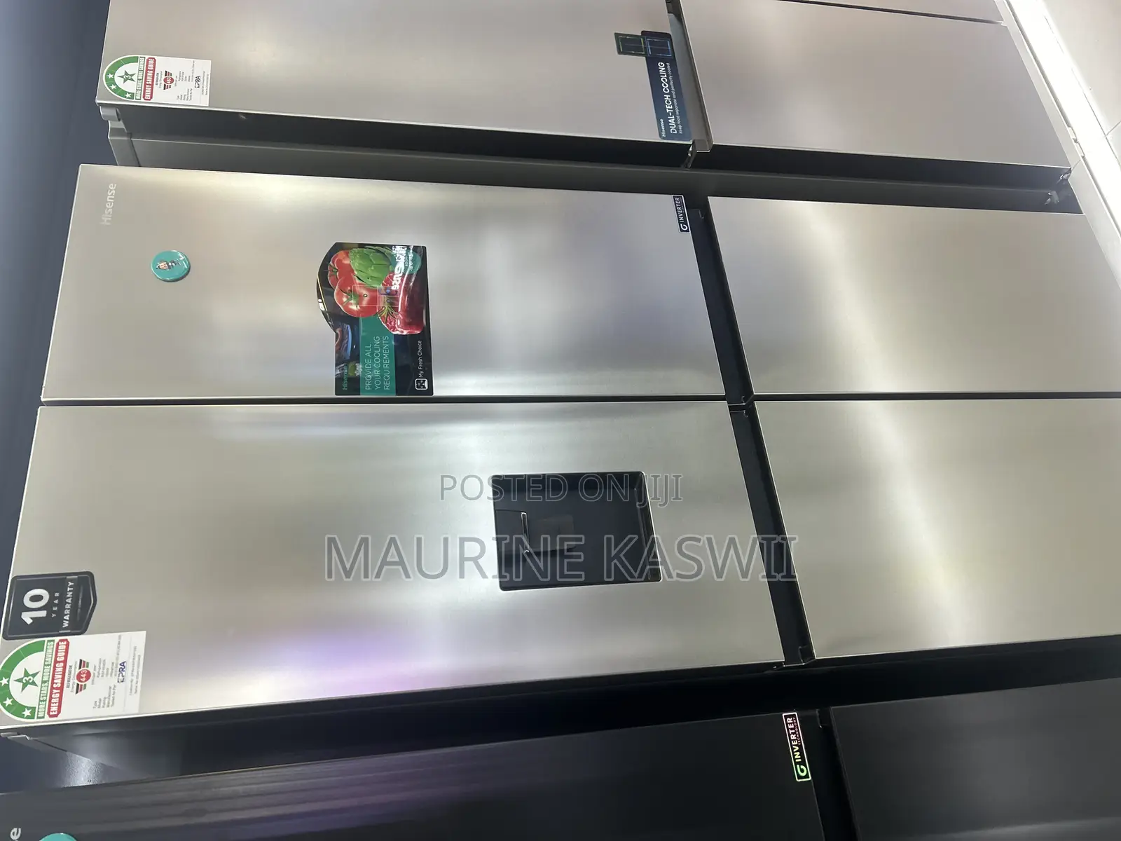 Hisense Fridge 454 Liters Four Door With Dispenser