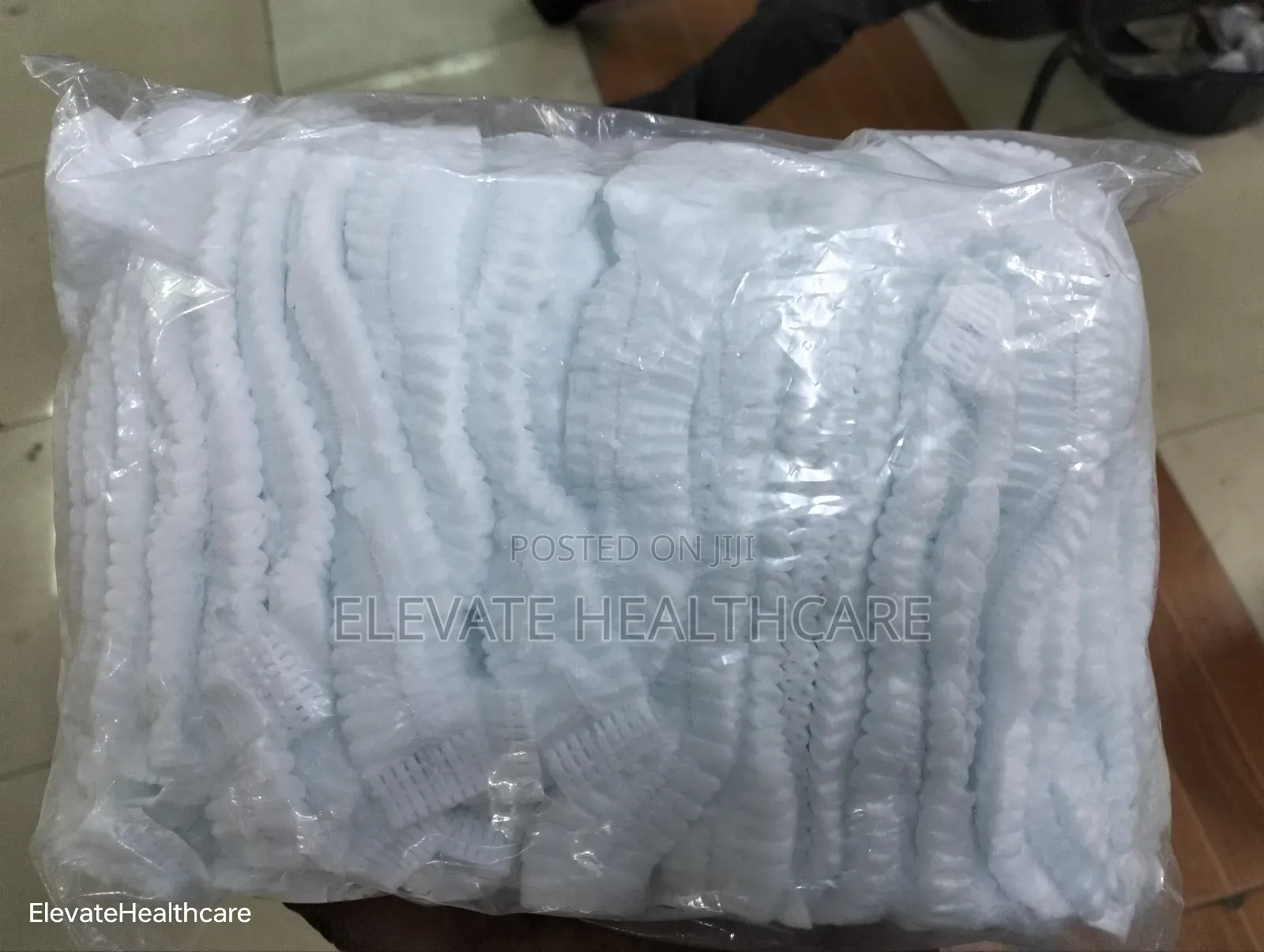 White Hospital Hairnets