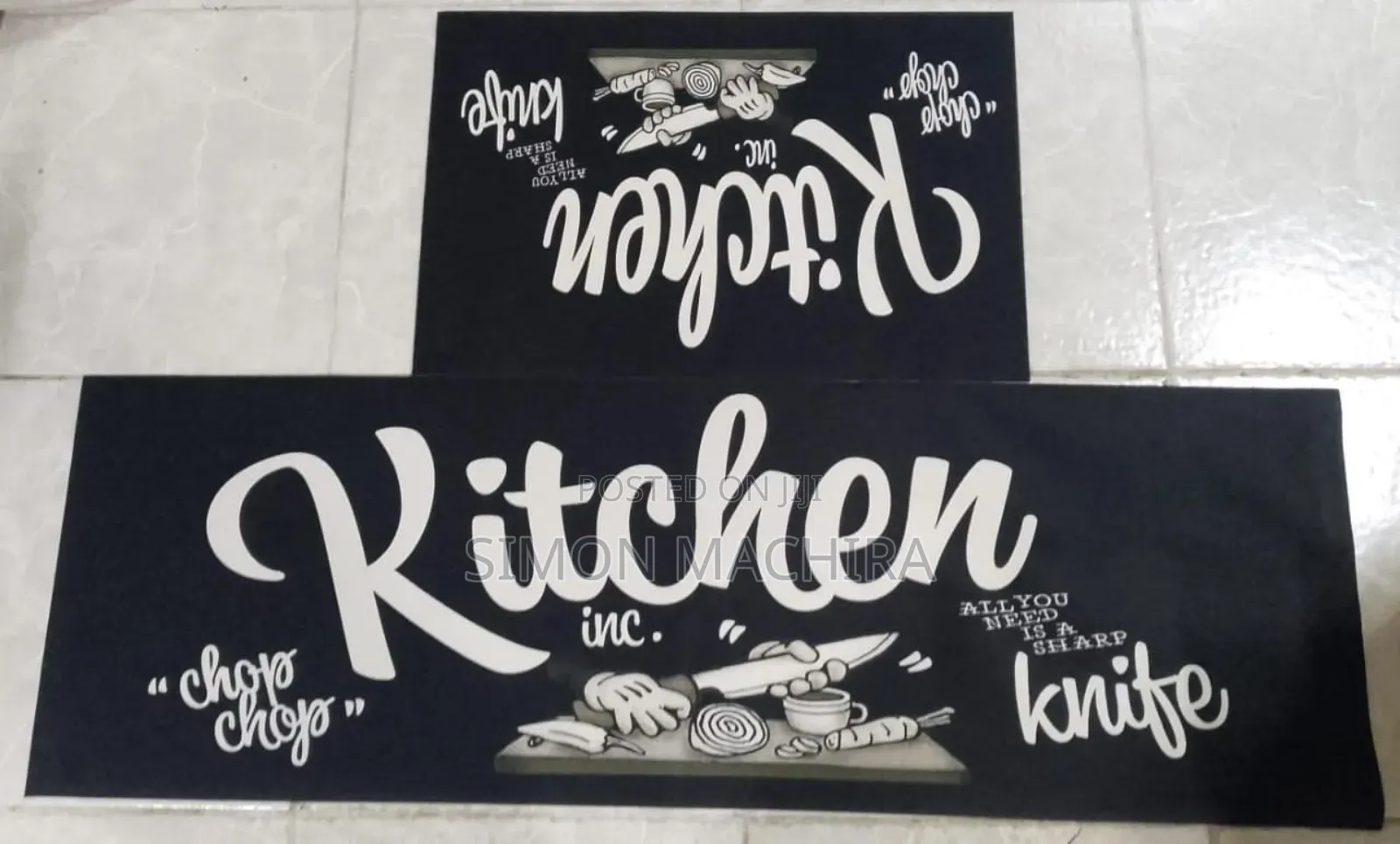 2 in 1 Rubber Kitchen Mats